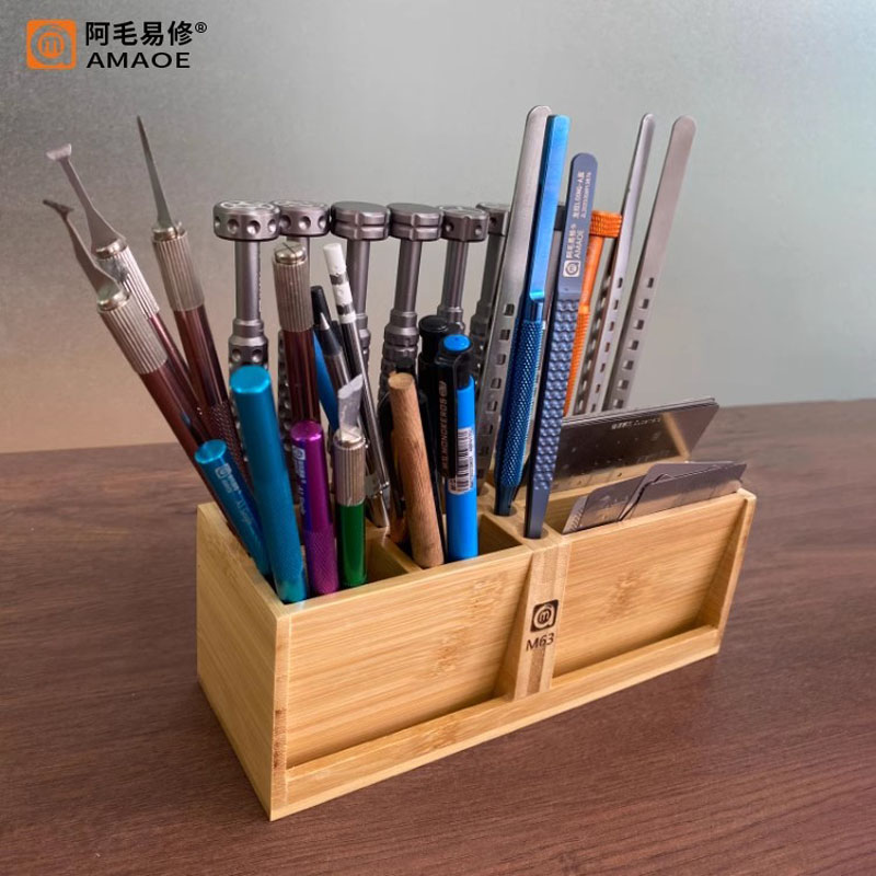 Amaoe M63 Bambo boîte de range - Tools For Woodworking Workshop avis et prix